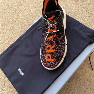 PRADA Sneakers women style, socks shoes, size 37